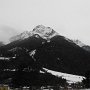 Nichts mehr mit „Gasthof Leitgeb“, jetzt sieht man den 2717 Meter hohen Berg Serles